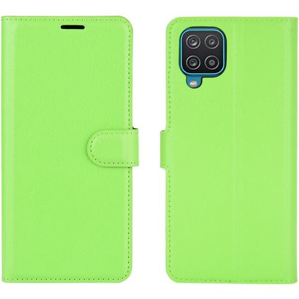 Mobigear Classic Samsung Galaxy A12 Capa livro Carteira - Verde