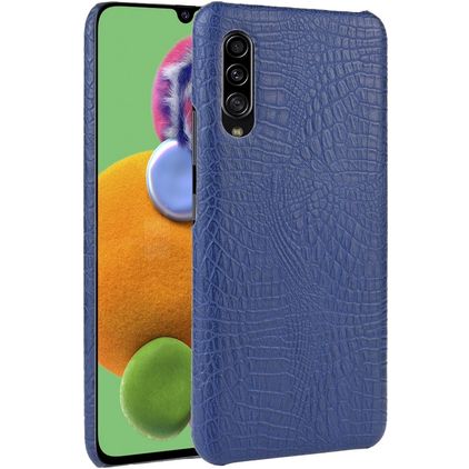 Mobigear Croco Samsung Galaxy A90 Tvrdý plast Zadní kryt - Modrá