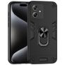 Mobigear Armor Ring Motorola Moto G54 Plástico rígido Capa traseira Antichoque com anel - Preto