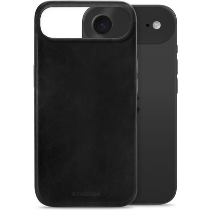 Mobilize Premium iPhone Air MagSafe Ægte læder Bagsidecover - Sort