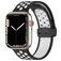 Mobigear Sport Plus Mag Correa Silicona Cierre magnético para Apple Watch - 42/41/40/38 mm - Blanco / Gris marengo
