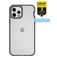ITSKINS HybridFrost iPhone 12 Pro Max Funda Plástico rígido Carcasa Antigolpes - Negro