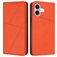 Mobigear Frosted Flip iPhone 17 Plånboksfodral med sedelfack - Orange
