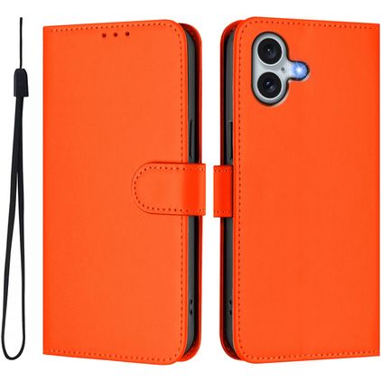Mobigear Urban Wallet iPhone 16 Plus Funda tipo libro Cartera - Naranja