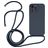 Mobigear Lanyard iPhone 14 Pro Silicone Capa com cordão - Azul escuro