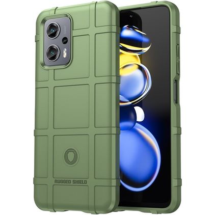 Mobigear Rugged Shield POCO X4 GT Flexible TPU Back cover Shockproof - Green
