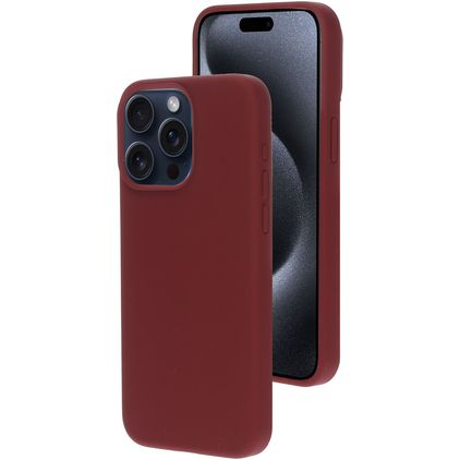 Mobiparts iPhone 15 Pro Max Silicona Carcasa - Plum Red