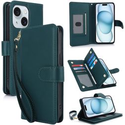 Mobigear Wallet iPhone 15 Wallet case - Green