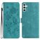 Mobigear Flowers Samsung Galaxy A17 Wallet case - Green