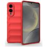 Mobigear Bumpy Samsung Galaxy S25 Edge Flexibel TPU Skal - Röd