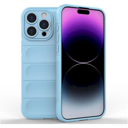 Mobigear Bumpy iPhone 15 Pro Max Flexibilní TPU Zadní kryt - Modrá