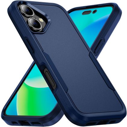 Mobigear Heavy Armor iPhone 16 Plus Hard Case Back cover Shockproof - Blue