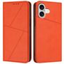 Mobigear Frosted Flip iPhone 17 Plånboksfodral med sedelfack - Orange