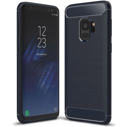 Mobigear Brushed Slim Samsung Galaxy S9 TPU flexible Carcasa - Azul