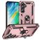 Mobigear Armor ring Samsung Galaxy S24 FE Funda Plástico rígido Carcasa Antigolpes con anillo - Oro rosa