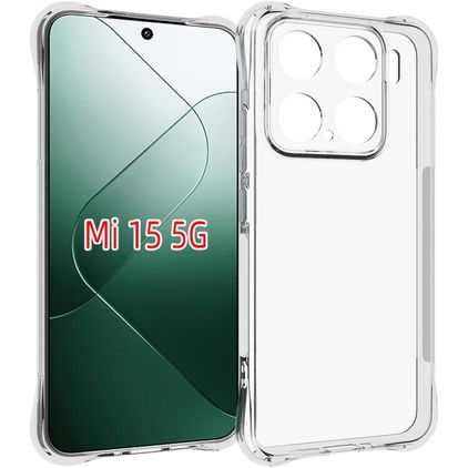 Mobigear Cushion Transparente Xiaomi 15 TPU flexible Carcasa - Transparente