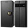 Mobigear Snap Button Google Pixel 7 Pro Lompakkokotelo + Setelitasku - Musta