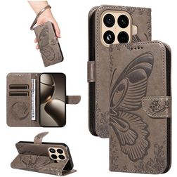 Mobigear Butterfly Xiaomi 15T Pro Plånboksfodral med sedelfack - Grå