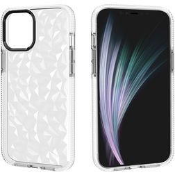 Mobigear Diamond iPhone 12 Pro Max Funda Plástico rígido Carcasa - Blanco