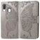 Mobigear Butterfly Samsung Galaxy A40 Wallet case - Grey