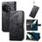Mobigear Butterfly OnePlus 11 Pungetui med Seddelrum - Sort