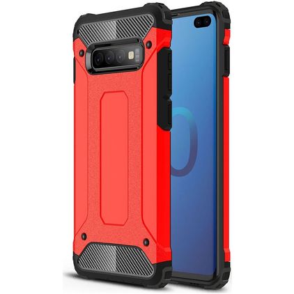 Mobigear Outdoor Samsung Galaxy S10 Plus Hardcase Back cover Antiurto - Rosso