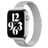Mobigear Slim Loop Milanesisk loop Apple Watch Armband Magnetlås - 42/41/40/38 mm - Silver