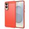 Mobigear Brushed Slim Samsung Galaxy S25 Edge TPU flexível Capa traseira - Vermelho