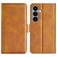 Mobigear Slim Magnet Samsung Galaxy S26 Wallet case - Cognac