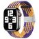 Mobigear Braided Nylon Apple Watch Strap Clamp closure - 49/46/45/44 mm - Orange / Purple