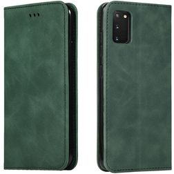 Mobigear Retro Slim Samsung Galaxy S20 Pungetui med Seddelrum - Grøn