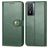 Mobigear Snap Button Vivo Y76 Plånboksfodral med sedelfack - Grön