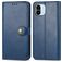 Mobigear Snap Button Xiaomi Redmi A1 4G Funda tipo libro Cartera - Azul