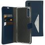 Mobiparts Classic Wallet Samsung Galaxy A70 Pungetui med Seddelrum - Blå