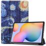 Mobigear Tri-Fold Samsung Galaxy Tab S6 Lite Lompakkokotelo - The Starry Night