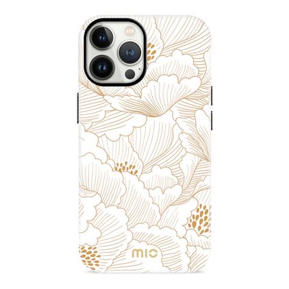 MIO iPhone 13 Pro MagSafe Funda Plástico rígido Carcasa - White Roses