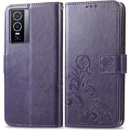 Mobigear Clover Vivo Y76 Capa livro Carteira - Roxo