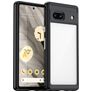 Mobigear Crystal Google Pixel 7a Hardcase Back cover - Trasparente / Nero
