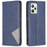 Mobigear Rhombus Slim Realme C35 Knížkové pouzdro - Modrá