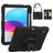 Mobigear SureGrip iPad 10 (2022) Case Plastic / Silicone Back cover + Stylus Holder + Shoulder Strap + Stand - Black