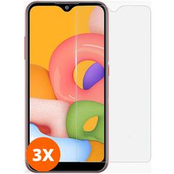 Mobigear Samsung Galaxy A01 Vidro temperado Película de ecrã - Compatível com capas (Pack de 3)