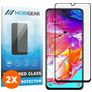 Mobigear Premium Samsung Galaxy A70 Cristal templado Protector de pantalla - Compatible con fundas - Negro (pack de 2)