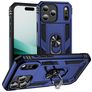 Mobigear Armor Ring iPhone 18 Pro Funda Plástico rígido Carcasa Antigolpes con anillo - Azul