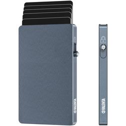 Valenta Cardprotector Aluminium Kortholder - 7 kort - MagSafe-kompatibel - Grå