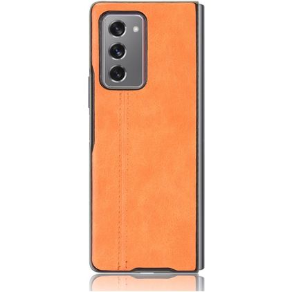 Mobigear Stitch Samsung Galaxy Z Fold 2 Capa traseira - Laranja