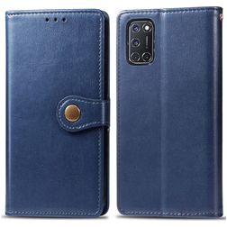 Mobigear Snap Button OPPO A52 Wallet case - Blue