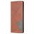 Mobigear Rhombus Slim Huawei P40 Pro Capa livro - Castanho