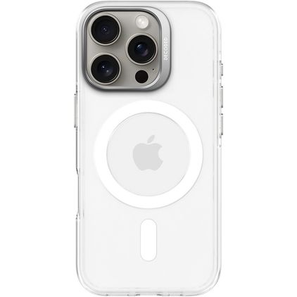 Decoded Recycled iPhone 16 Pro MagSafe Plástico rígido Capa traseira - Frosted White