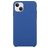 Mobigear Rubber Touch iPhone 15 Plus Silicone Back cover - Blu scuro