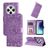 Mobigear Sunflower Xiaomi Redmi 14C Wallet case - Purple